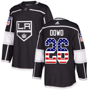 Herren Los Angeles Kings Eishockey Trikot Nic Dowd #26 Authentic Schwarz USA Flag Fashion